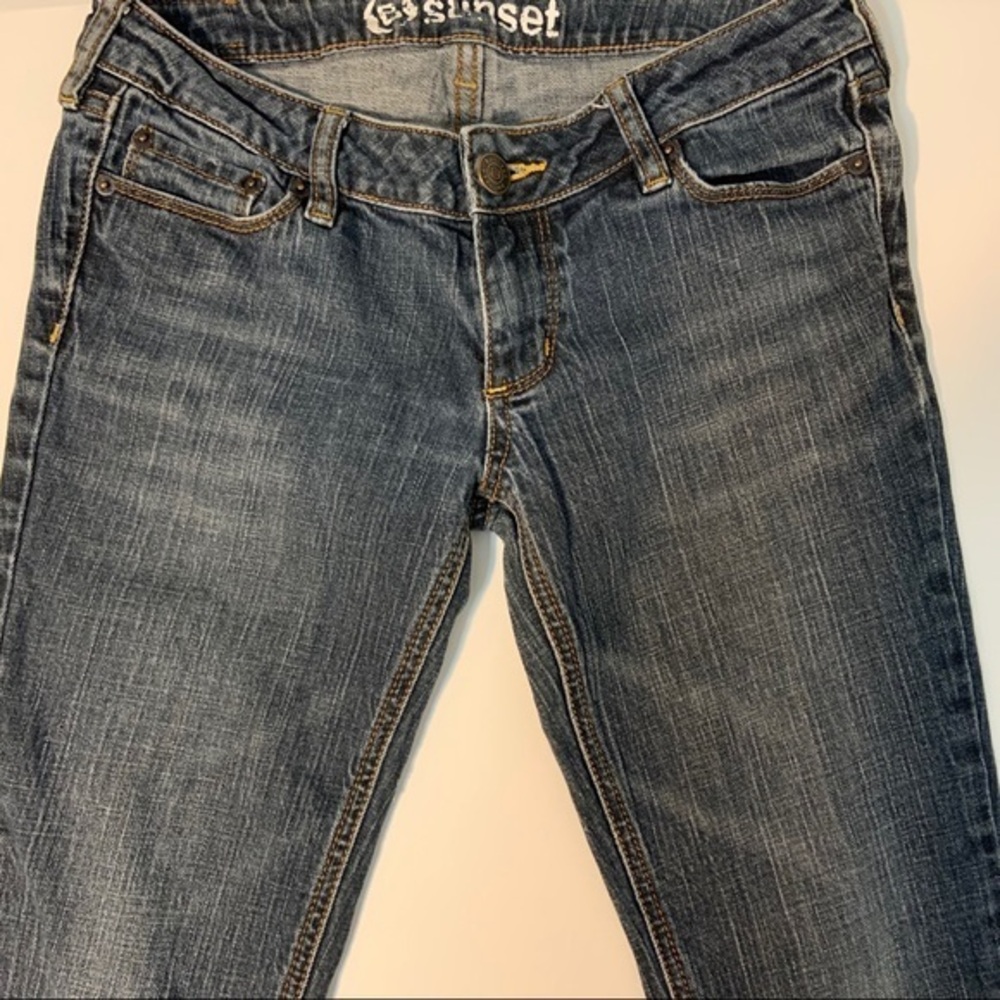 Sunset Straight Bull Head Denim Jeans Size 3